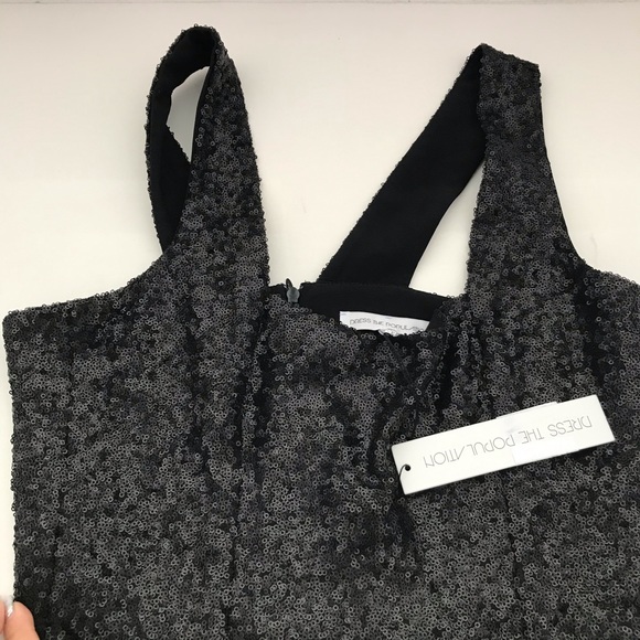 Dress the Population Raven Sequin Gown - Picture 5 of 8